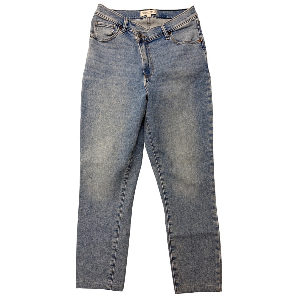 Abercrombie Fitch‎ Super Skinny Ankle High Rise Jeans Light Wash Women Size 10